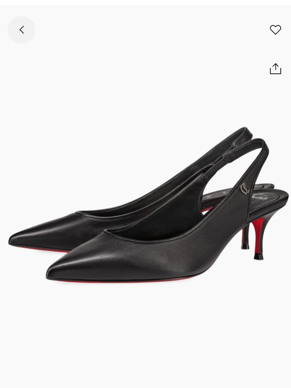 Christian Louboutin 55mm Sporty Kate Slingback Pumps
